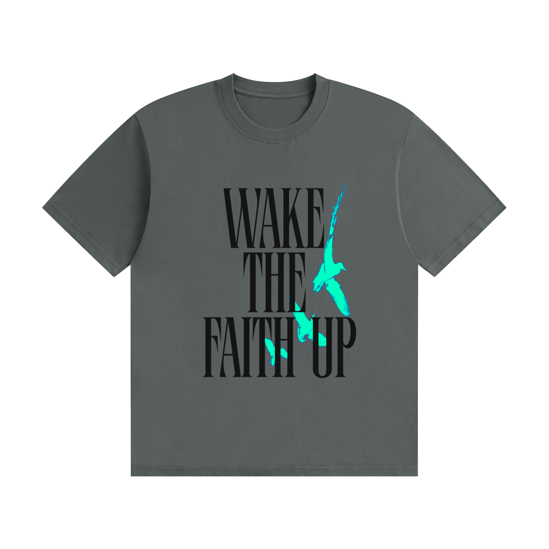 Wake the Faith Up Unisex Seamless Cotton T-Shirt