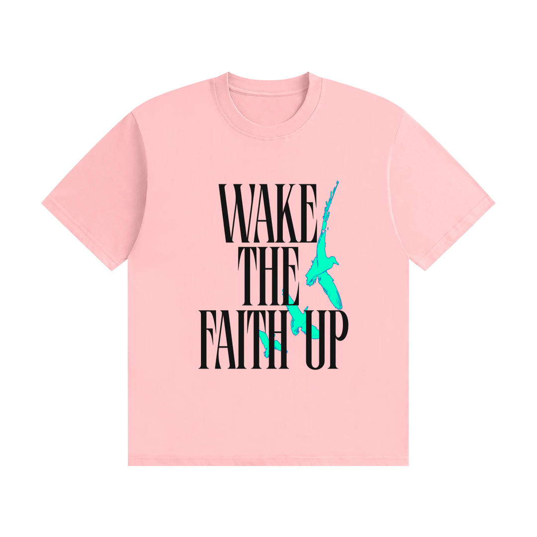 Wake the Faith Up Unisex Seamless Cotton T-Shirt